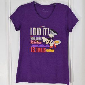 2017 Run Disney Wine Dine Half Marathon T Shirt Race Running Chef Mickey Mouse